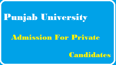 Punjab University Admission