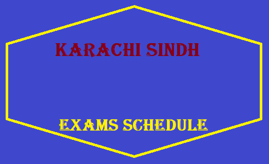 Karachi Sindh Matric Inter Exams Schedule