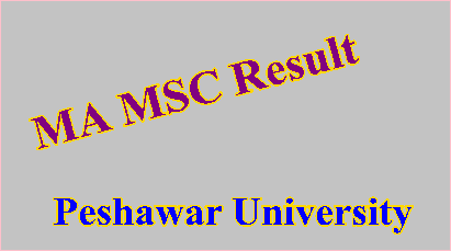 Peshawar University MA MSC Result 2023