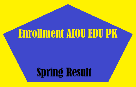 Enrollment AIOU Result 2024