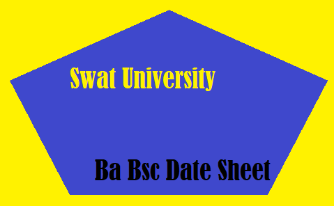 Swat University Ba Bsc Date Sheet