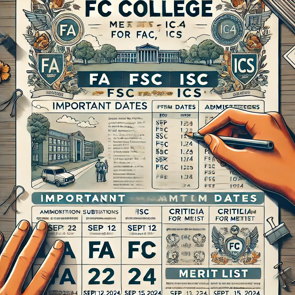 FC College 1st year Merit List