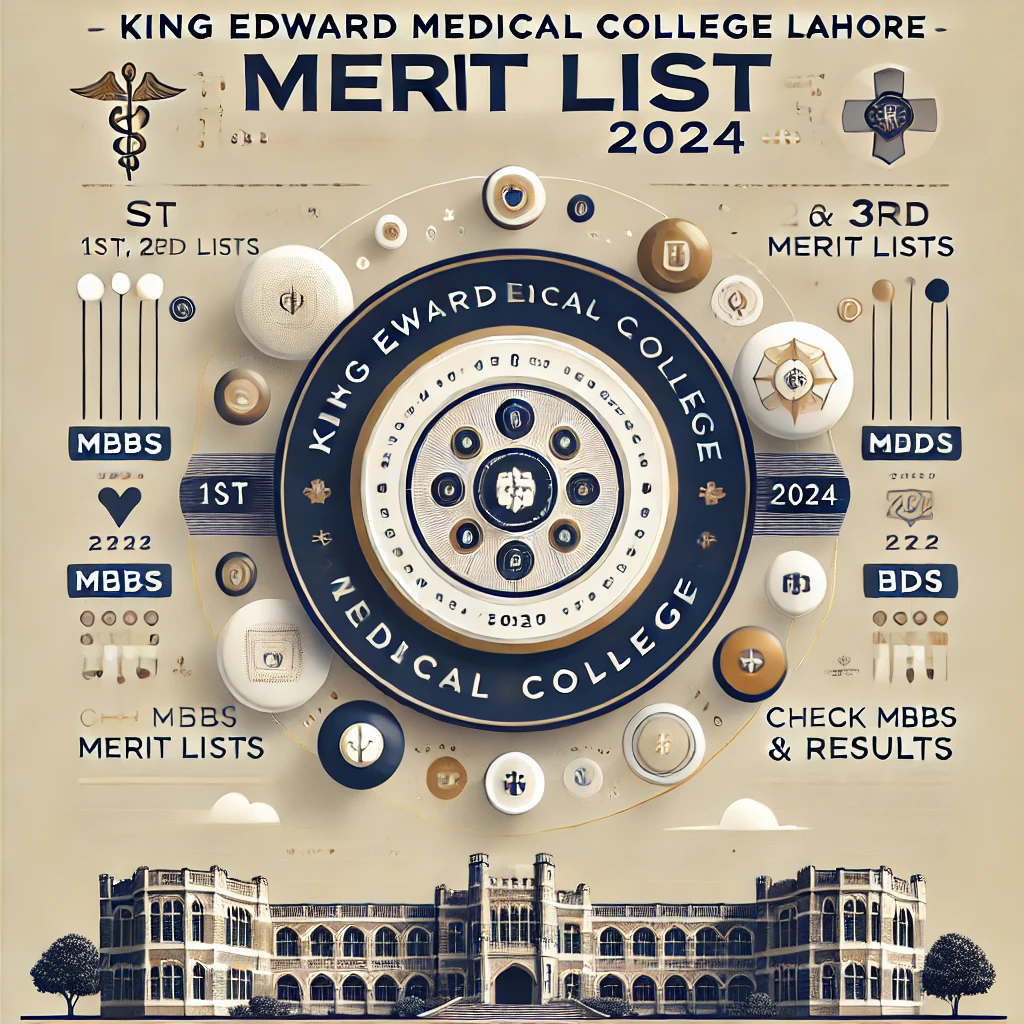 King Edward Medical College Lahore Merit List 2024