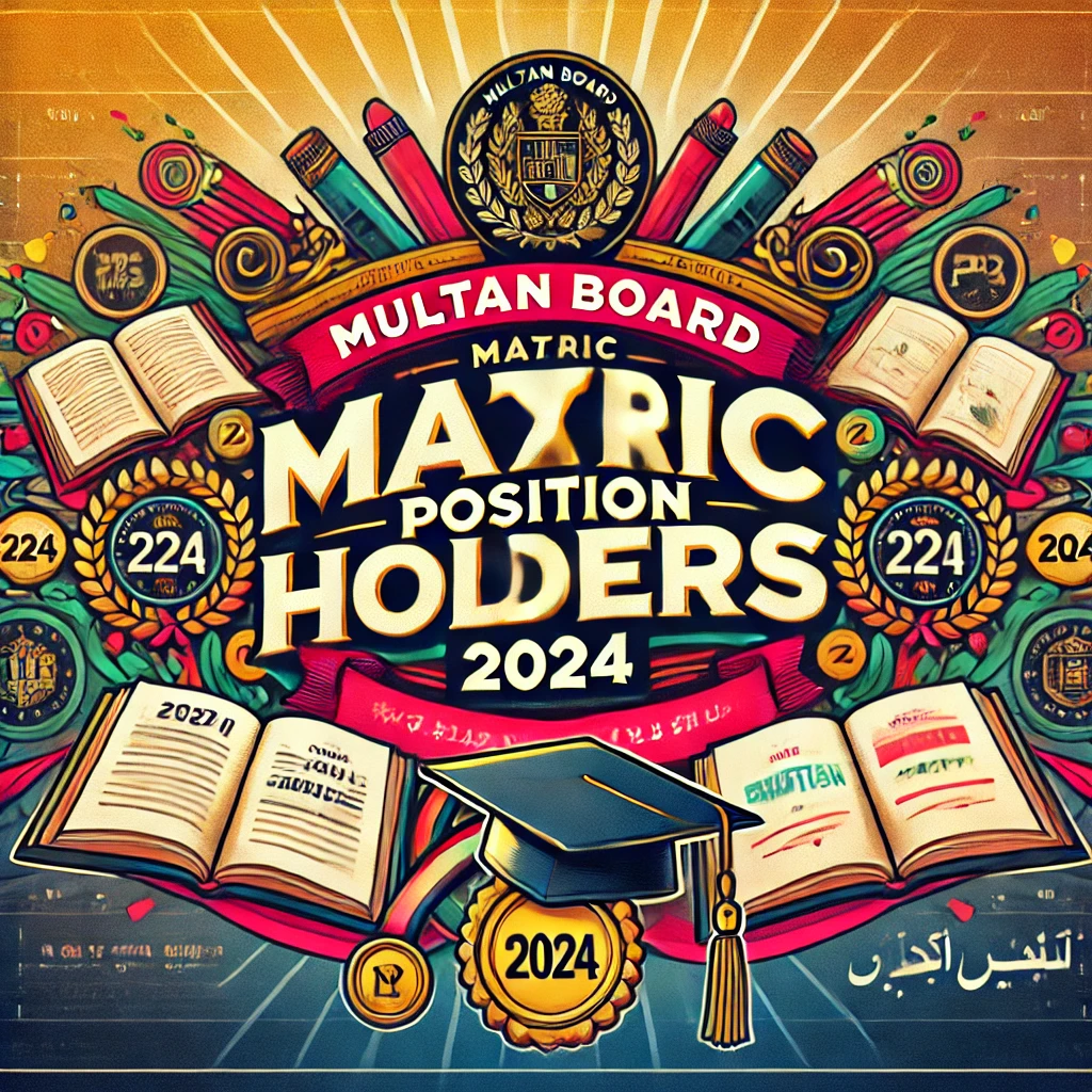 Multan Board Matric Positions Holders 2024