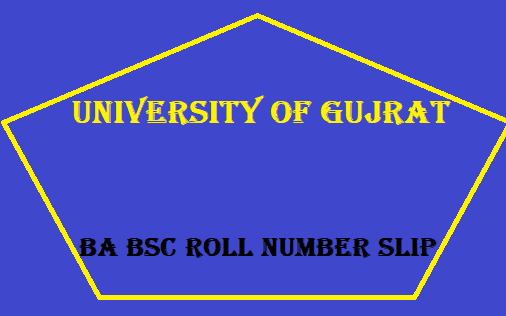 UOG BA BSc Roll Number Slips