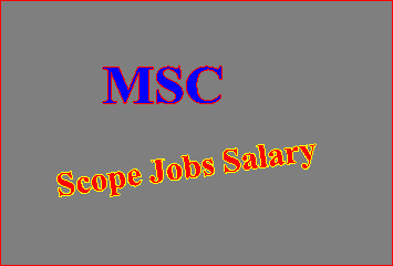 MSC Jobs Scope in Pakistan