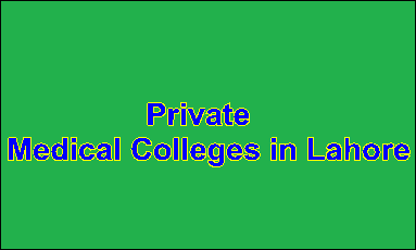 Private Medical Colleges in Lahore